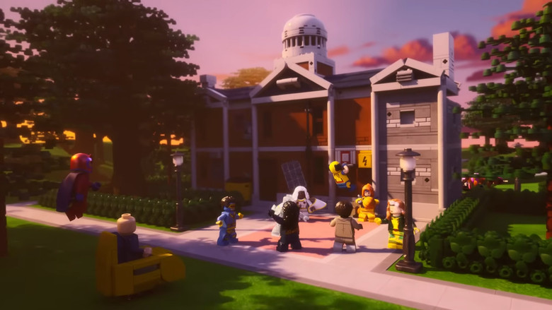 кадр из фильма LEGO Marvel X-Men: Robotic Hunter Sentinels Attack the X-Mansion!