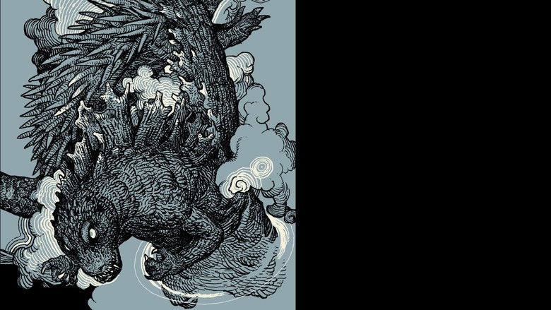 кадр из фильма Годзилла снова нападает