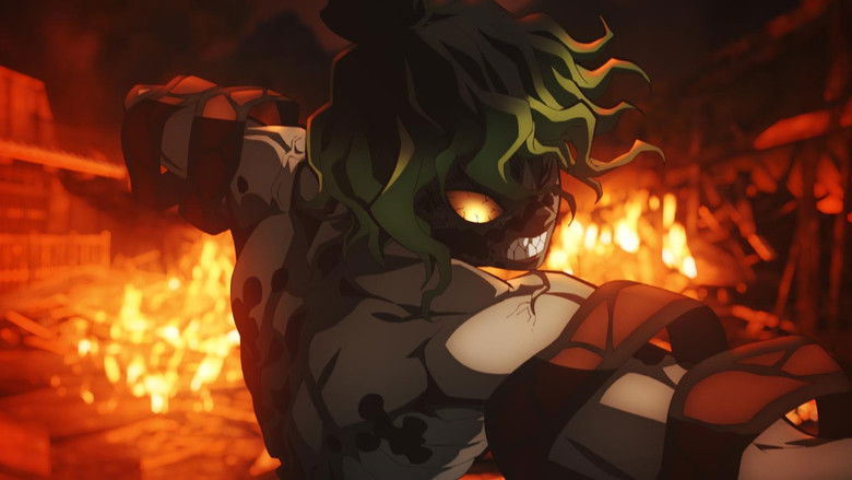 кадр из фильма Клинок, рассекающий демонов: Собрание высших лун и деревня кузнецов