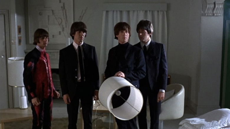 кадр из фильма Битлз. На помощь!