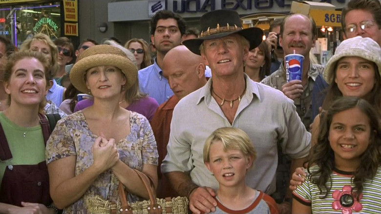 кадр из фильма Крокодил Данди в Лос-Анджелесе