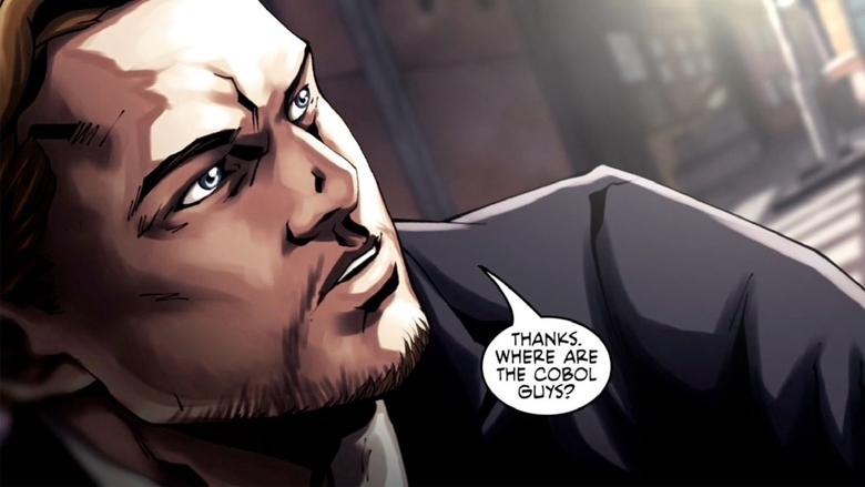 кадр из фильма Начало: Работа на Кобол