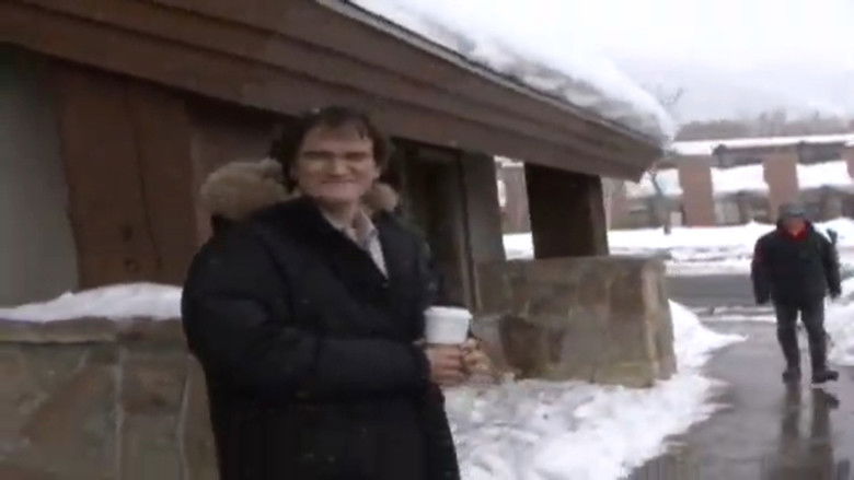 кадр из фильма Tarantino Slaps a Cameraman