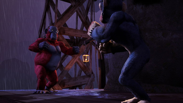 Two Apes Beat Each Other to Death
