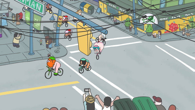 кадр из фильма World Naked Bike Tour