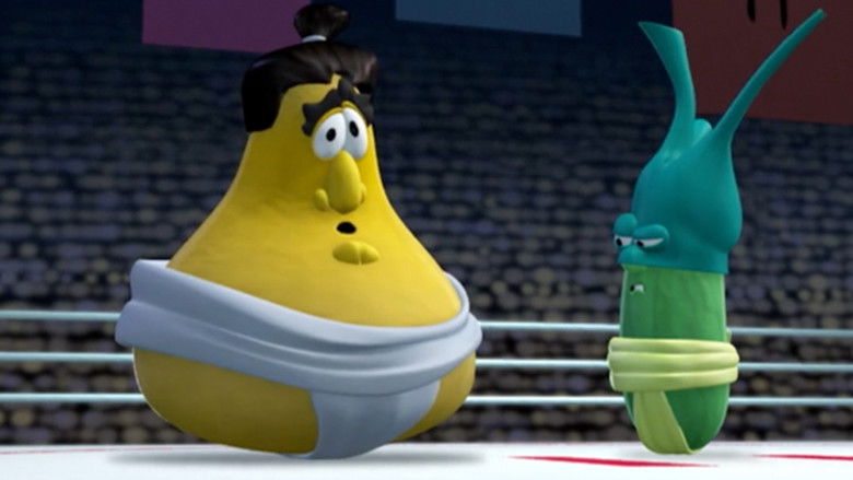 кадр из фильма VeggieTales: Sumo of the Opera