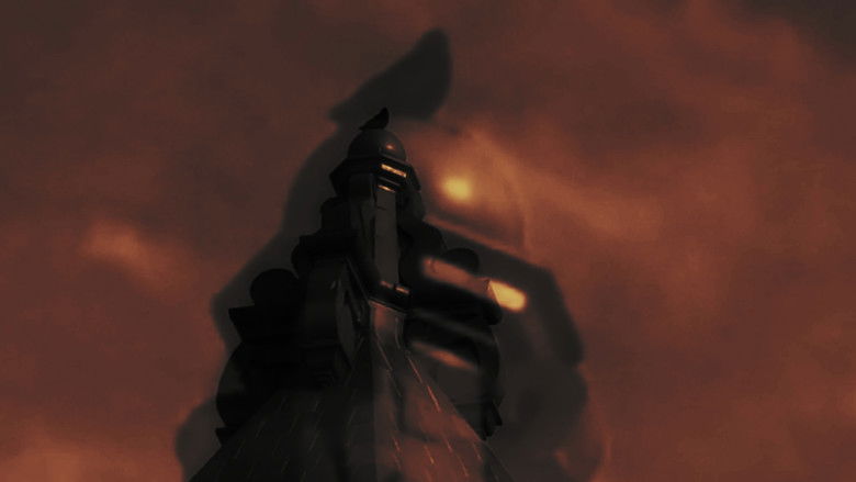 кадр из фильма A Bird Sits Atop the Spire