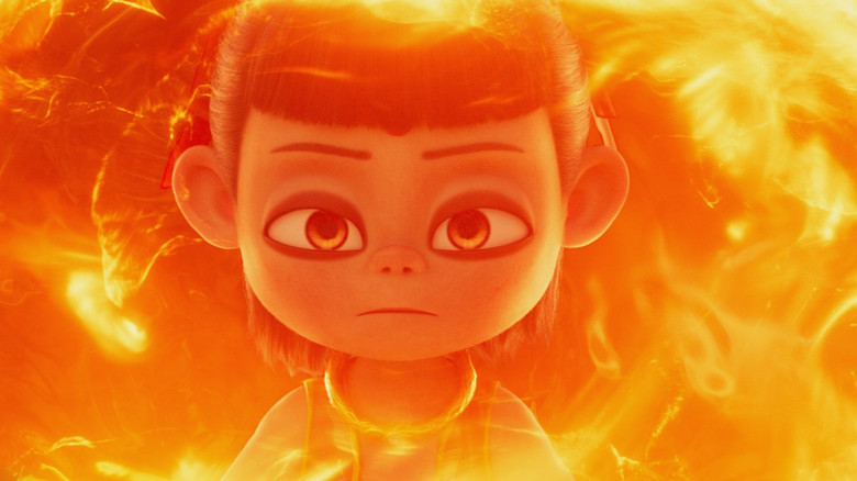 кадр из фильма Нэчжа побеждает Царя драконов