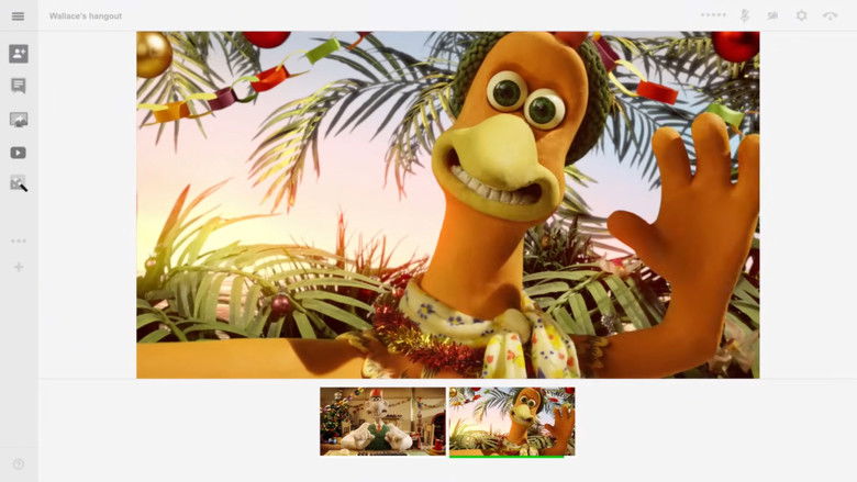 кадр из фильма Wallace & Gromit x Google Hangout | A Video Call with Aardman Friends!