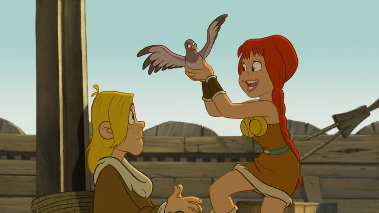 кадр из фильма Астерикс и викинги