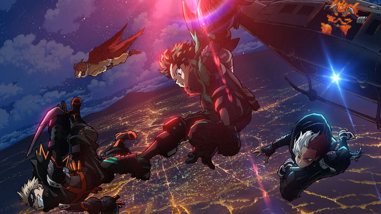 кадр из фильма Моя геройская академия. Фильм 3: Миссия мировых героев