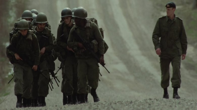 кадр из фильма Одна на фронте